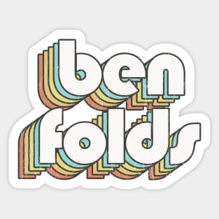 Ben Folds / Rainbow Vintage Sticker